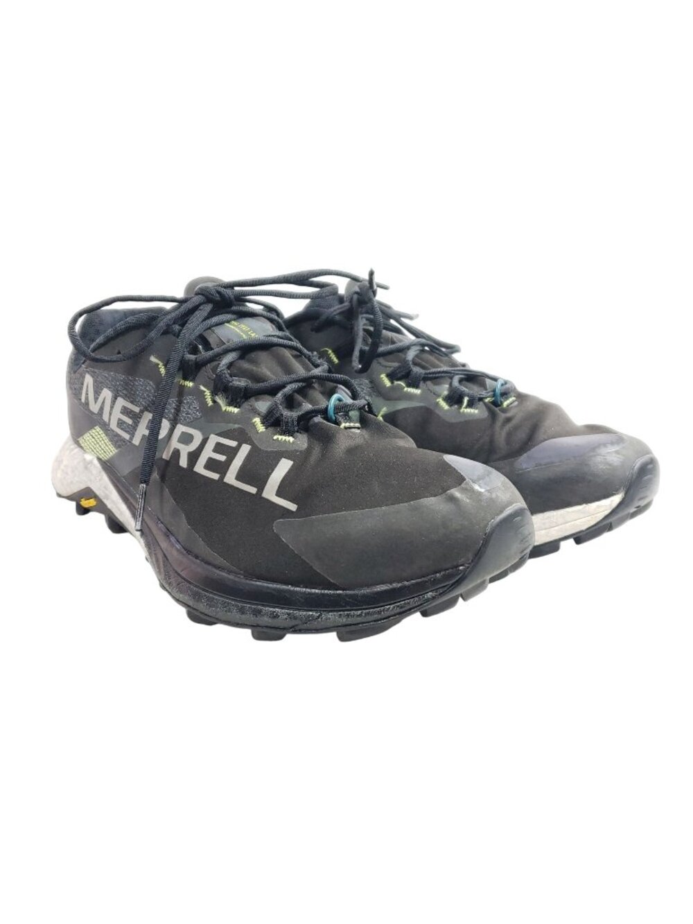 Merrell Mens Size 11 Long Sky 2 Trail Running Shoes Black/Yellow